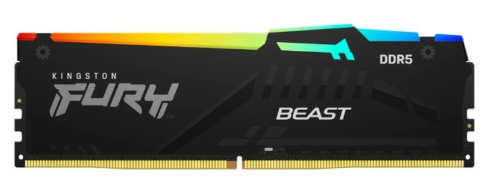 

Модуль памяти DDR5 32GB Kingston FURY KF556C40BB2A-32 Beast RGB 5600MHz CL40 1.25V, KF556C40BB2A-32