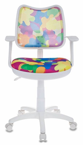 

Кресло Бюрократ CH-W797 мультиколор/абстракция, спинка сетка, пластик белый, CH-W797