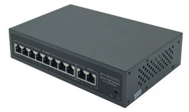 

Коммутатор PoE IPTRONIC PS3-E10P8GH, PS3-E10P8GH