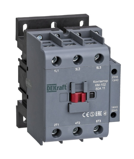 Изображение товара Контактор DEKraft 22025DEK 80А 380В/400В серия КМ-102