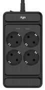 фото Сетевой фильтр  AGNI TP-FS4E-3m-black