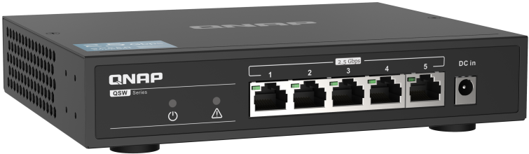 

Коммутатор неуправляемый QNAP QSW-1105-5T 5*RJ-45 2.5Gbps fanless switch, switching Capacity 25Gbps, QSW-1105-5T