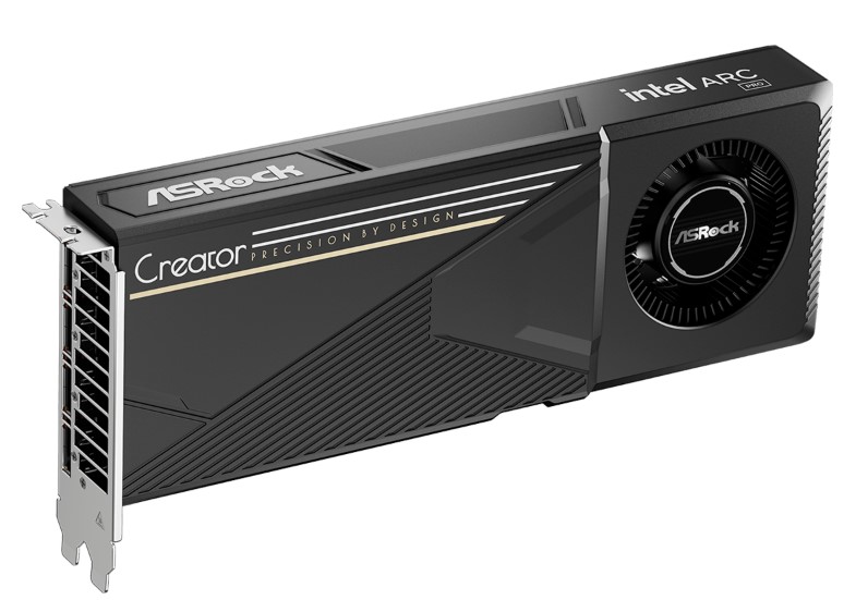 

Видеокарта PCI-E ASRock Arc Pro B60 Creator (B60 CT 24G) 24GB GDDR6 192bit 5nm 2400/19000MHz 4*DP, Arc Pro B60 Creator (B60 CT 24G)