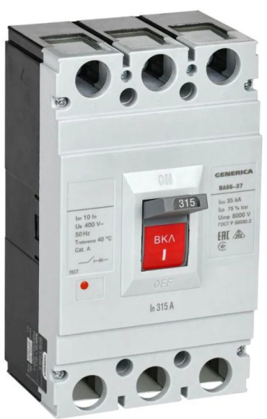Изображение товара Автоматический выключатель в литом корпусе GENERICA SAV40-3-0315-G