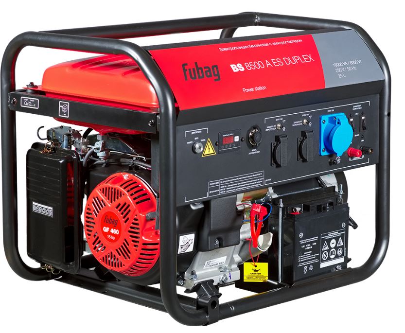 

Электростанция бензиновая FUBAG bs 8500 a es duplex 641089 FUBAG с электростартером и коннектором автоматики, bs 8500 a es duplex
