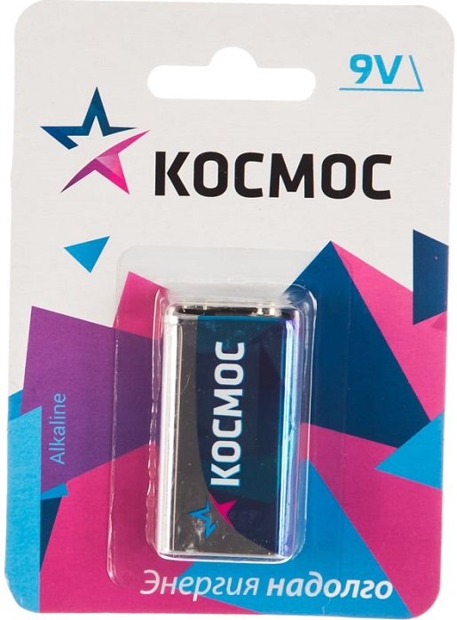 

Батарейка Космос KOC6LR61MAX1BL алкалиновые, 1 шт, 9В (6LR61, 6F22, PP3), KOC6LR61MAX1BL