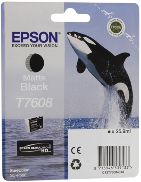 Изображение товара Картридж Тонер Epson C13T76084N10 Черный матовый для SC-P600