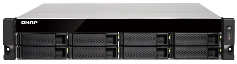 

Сетевой RAID-накопитель QNAP TS-863XU-4G NAS, 8-tray w/o HDD, Quad-core 64-bit AMD 2.0GHz, 4GB DDR3L (1x4GB ) up to 16GB (2x8GB ),1x 10G RJ45, 4x1GbE, TS-863XU-4G