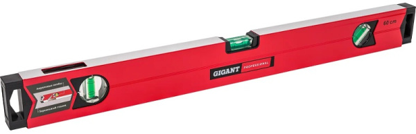 Изображение товара Уровень Gigant GPGW-60-1 алюминиевый магнитный пузырьковый 600 мм