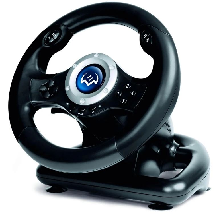 

Руль Sven GC-W500 SV-017989 педали, вибро, скоба, лепестки, D-pad, 10 кл, резин. вставки, PC/Xinput, GC-W500