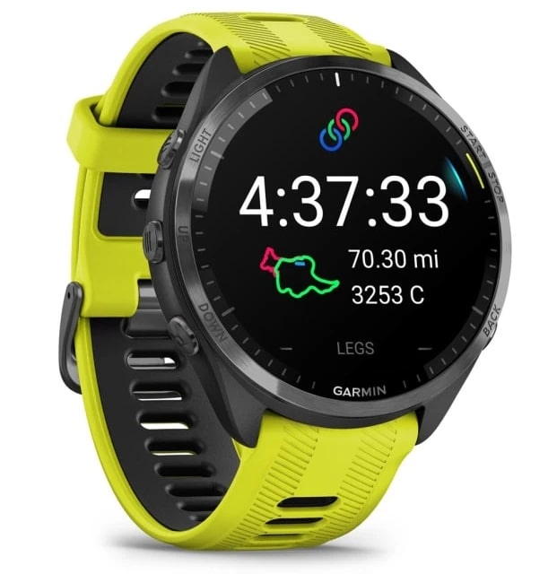 

Часы Garmin Forerunner 965 010-02809-12 47мм, желто-черный ремешок, черные, Forerunner 965