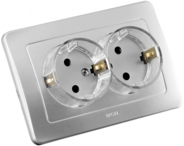 Изображение товара Розетка с заземлением HEGEL РС16-382-06 для надежного подключения