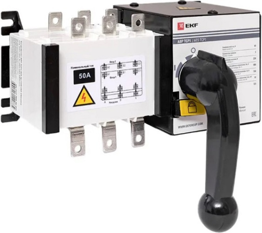 Изображение товара Автоматический ввод резерва EKF ats-tsr1-50A-3p-pro 50А 230В 3 полюса