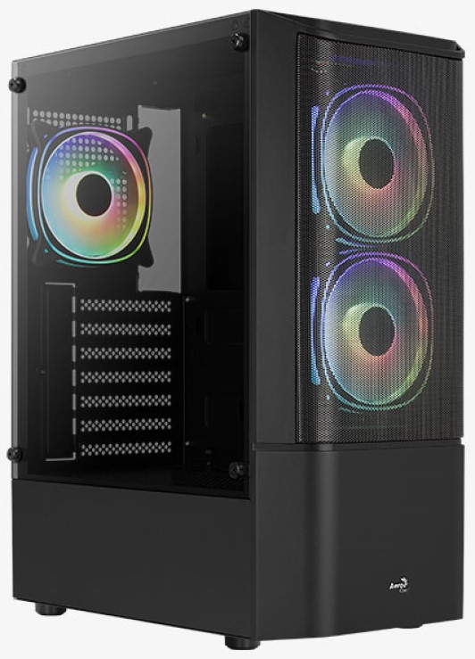 

Корпус ATX AeroCool Quantum Mesh-G-BK-v3 4710562758580 черный, без БП, USB 3.0, 2*USB 2.0, HD Audio, Quantum Mesh-G-BK-v3