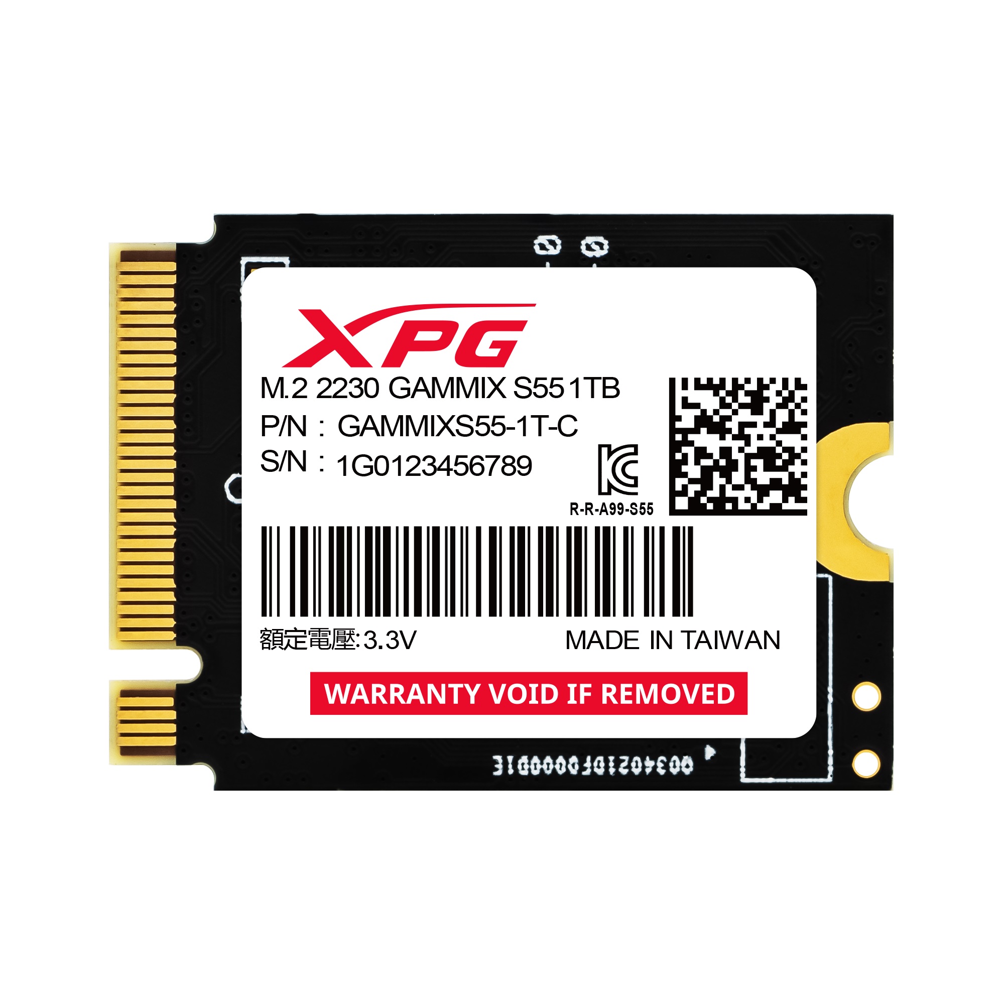 

Накопитель SSD M.2 2230 ADATA XPG GAMMIX S55 1TB, 5000/3700MB/s, TBW 250, GAMMIX S55