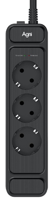 

Сетевой фильтр AGNI TP-FS3E-5m-black 3 розетки, 16А, 4000Вт, 220-250В, 5 м, 3x1,5mm2, черный, TP-FS3E-5m-black