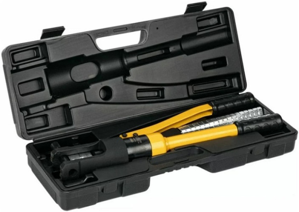 Изображение товара Гидравлический кримпер DELI DL-YQ240 для соединения кабелей и проводов