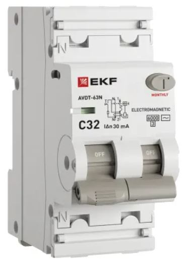 Изображение товара Автомат защиты EKF D63N26M32C30 для жилых и общественных зданий