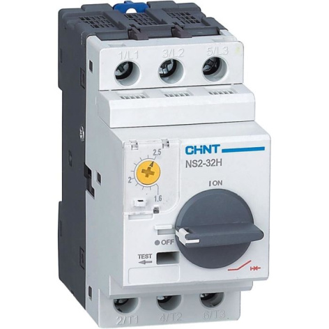 Изображение товара Автоматический выключатель для защиты двигателя CHINT 253594 230В 100 кА