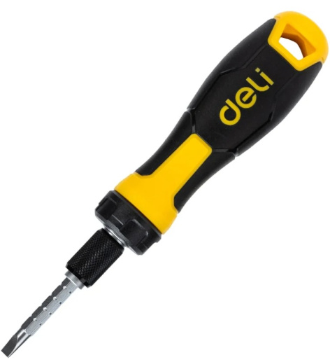 Изображение товара Отвертка Deli DL626011 с трещоточным механизмом и магнитным наконечником