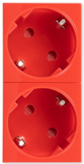 фото Розетка Filum FL-PWS-2P-RD/3