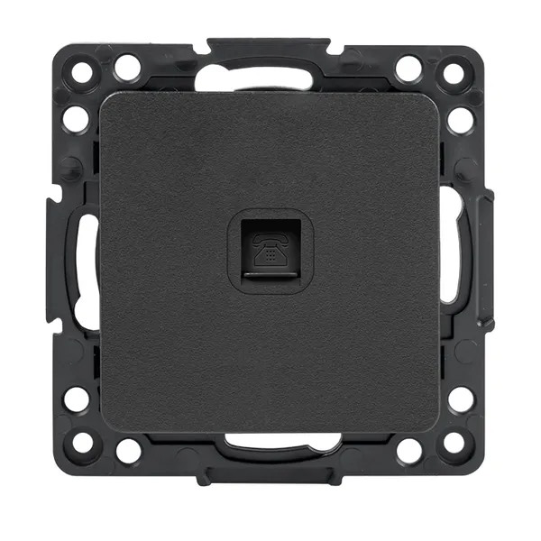 

Розетка телефонная EKF EZT01-034-10 Стокгольм черный механизм, EZT01-034-10