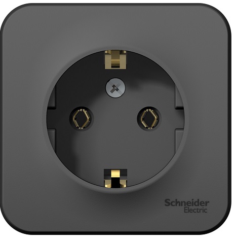 

Розетка Schneider Electric BLNRA010106 с/з без шторок, 16А, 250В Антрацит наруж, BLNRA010106