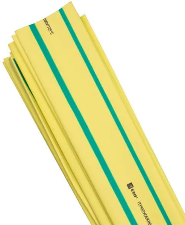 

Термоусаживаемая трубка EKF tut-25-yg-1m нг 25/12,5 желто-зеленая в отрезках по 1м, tut-25-yg-1m