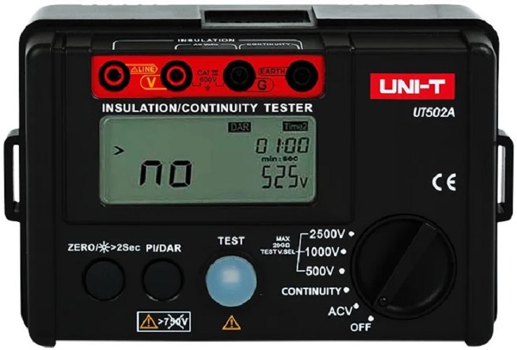 

Измеритель Unit 13-0044 сопротивления изоляции UT502A, 13-0044