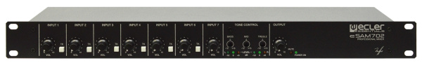 Изображение товара Микшер Ecler eSAM702 7 входов 2 выходов профессиональный аудиомикшер