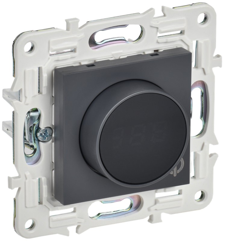 

Термостат электронный IEK SK-RT11-K48 SKANDY с индикацией SK-T01T Титан, SK-RT11-K48