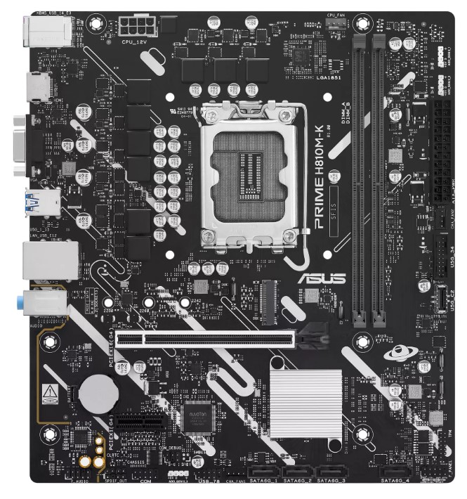 фото Материнская плата ASUS PRIME H810M-K, LGA1851, Intel H810, mATX