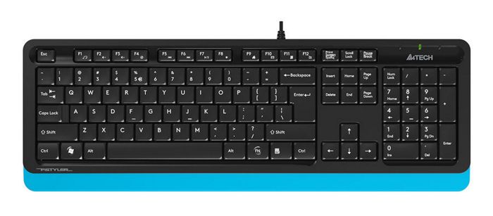 

Клавиатура A4Tech FK10 BLUE черно-синяя, USB, FK10 BLUE
