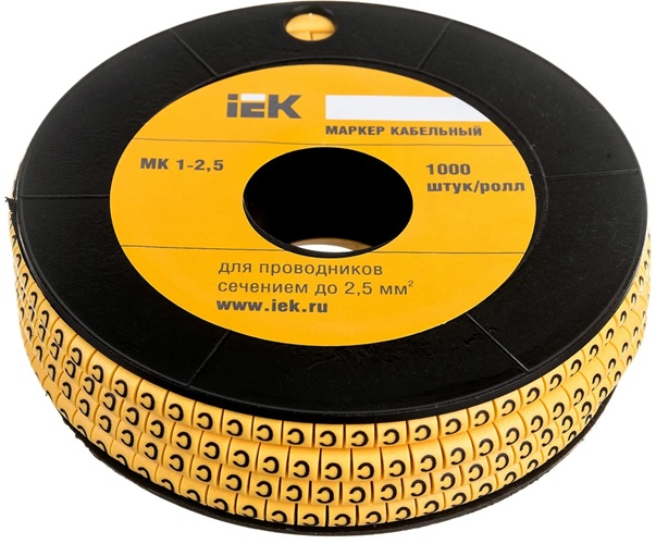 

Маркер на кабель IEK UMK10-C МК1- 2,5мм символ "С" (1000шт/упак), UMK10-C
