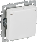 фото Розетка с заземлением  IEK BR-R16-16-K91
