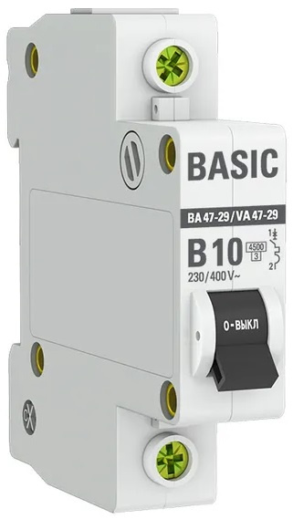 Изображение товара Автоматический выключатель EKF mcb4729-1-10-B