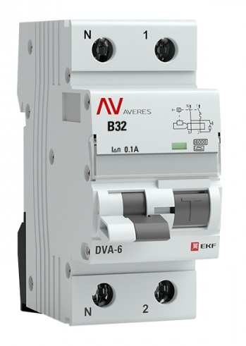 фото Автомат дифференциальный EKF rcbo6-1pn-32B-100-a-av в Перми