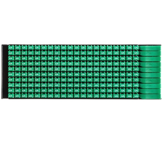 

Маркер на кабель DKC MKF5S3 сечением 4-6мм символ „5”, "Mark" (уп/160 шт), MKF5S3