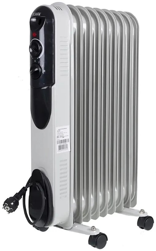 

Масляный обогреватель Ресанта ОМПТ- 9Н 2 кВт, ОМПТ- 9Н