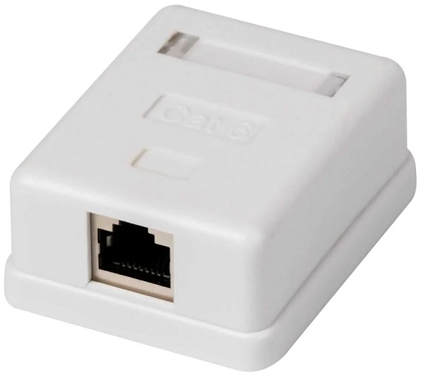 

Розетка настенная RETIC J-8P8C-C6-SH-1P-TWCS компьютерная RJ-45 (8p8c) категория 6, 1 порт, на плате, экранированная, внешняя, J-8P8C-C6-SH-1P-TWCS