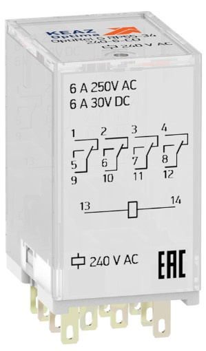 Изображение товара Реле промежуточное КЭАЗ 348335 1Ф 220В 12А