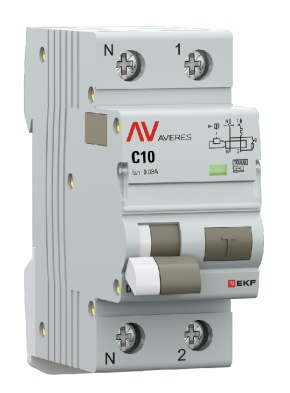 фото Автомат дифференциальный EKF rcbo10-1pn-10C-100-a-av в Красноярске