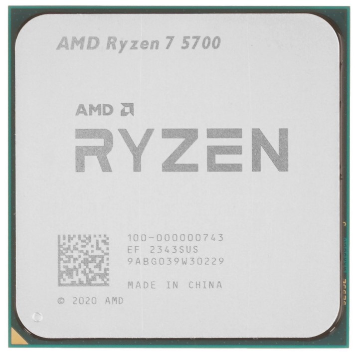 

Процессор AMD Ryzen 7 5700 100-100000926WOF Zen 3 8C/16T 3.4-4.6GHz (AM4, L3 32MB, 7nm, 65W TDP) w/o cooler BOX, Ryzen 7 5700