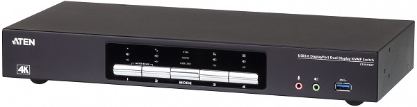 

Переключатель KVM Aten CS1944DP-AT-G 4-портовый, USB 3.0, DisplayPort, с поддержкой 4K, CS1944DP-AT-G
