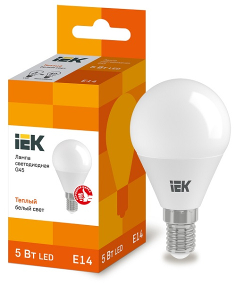 фото Лампа светодиодная IEK LLE-G45-5-230-30-E14 в Казани