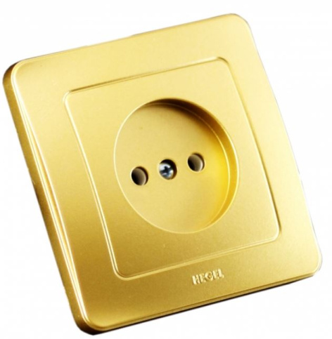 Изображение товара Розетка без заземления HEGEL РС16-301-07 для бытового использования