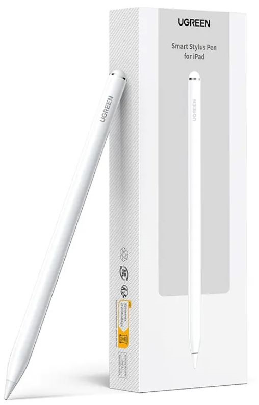 

Стилус UGREEN LP787 35762_ Smart Pen for iPad With USB-C Charging. Цвет: белый, LP787