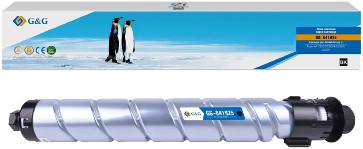 

Картридж лазерный G&G 841918/841925 GG-841925 черный (15000стр.) для Ricoh MP C2003/C2004/C2503/C2504, 841918/841925
