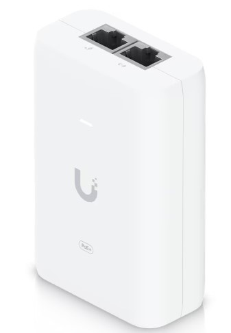 Изображение товара Блок питания Ubiquiti U-POE+ 2 портов IEEE 802.3at PoE+ 30 Вт для сетевых устройств