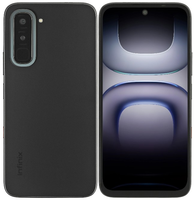 Смартфон Infinix X6895B Hot 70 8/256GB 10092850 черный моноблок 3G 4G 2Sim 6.78" 720x1576 Android 16 50Mpix 802.11 a/b/g/n/ac NFC GPS Protect FM micro
